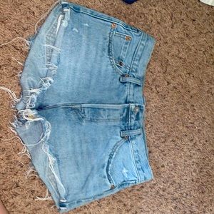 Womens Levi Jean shorts